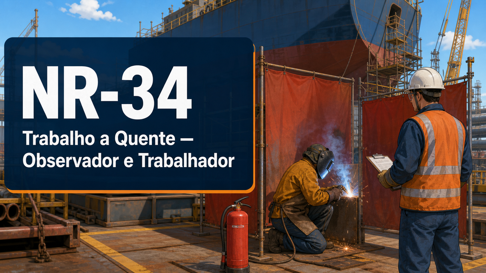 NR 34 – Segurança em Trabalhos a Quente – Observador e Trabalhador